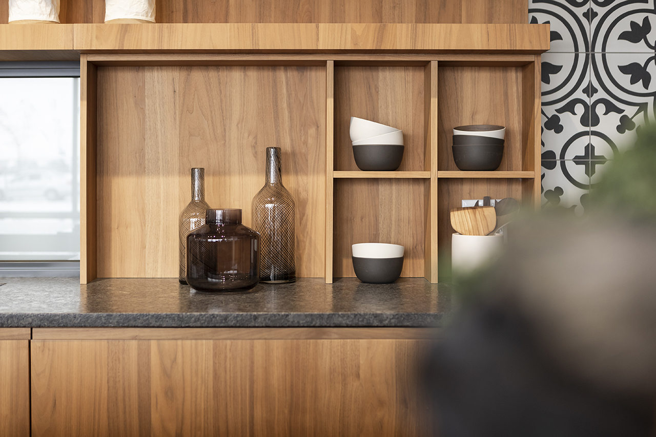 Contemporary Walnut Kitchen | Laval