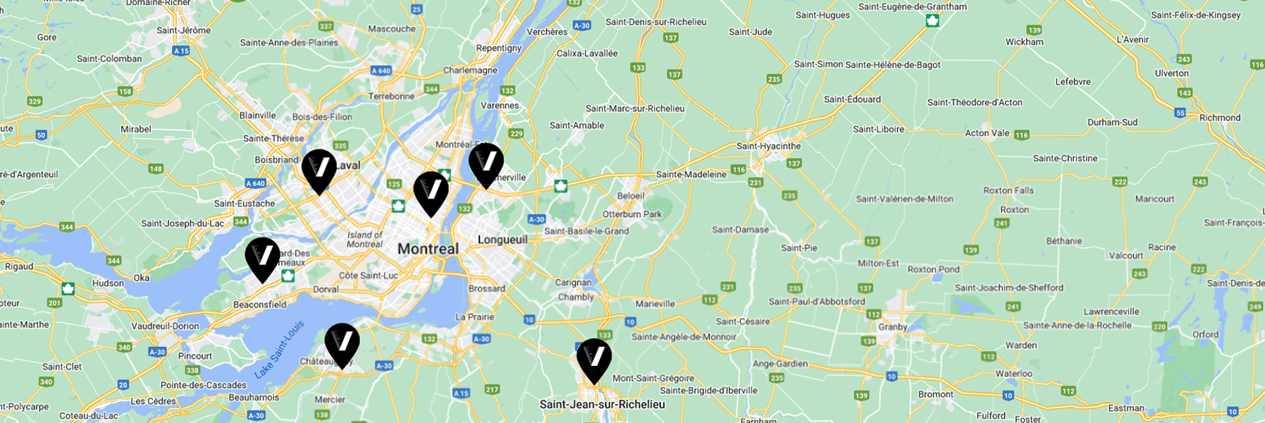Cuisines Verdun carte succursales